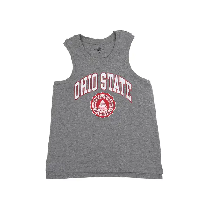 Ohio State Buckeyes NCAA GRY 1870 Emblem Tank DS GRY
