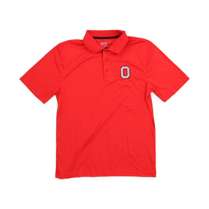 Polo Block O Rouge Buckeyes de l'Ohio State NCAA DS ROUGE