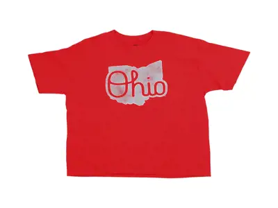 NCAA Men's Red State Script T-Shirt 