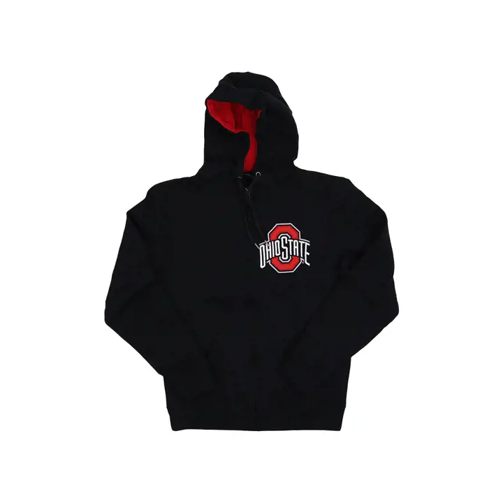 T-shirt OSU Buckeyes NCAA CHARBON de bois Logo arc avec O DS CHA