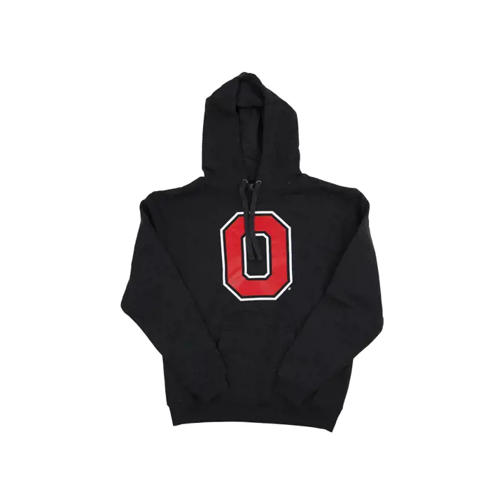 Chandail à capuchon de qualité supérieure Ohio State Buckeyes NCAA anthracite avec logo O (DS)