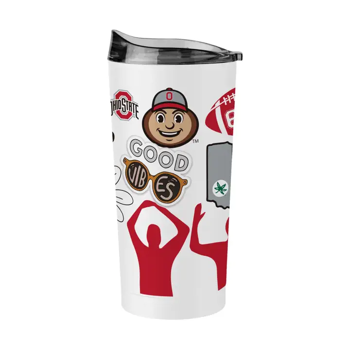 Gobelet Buckeyes de l'Ohio State 20 oz - Motif autochtone