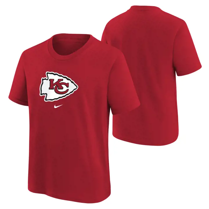 T-shirt logo primaire Kansas City Chiefs NFL pour jeunes Nike rouge