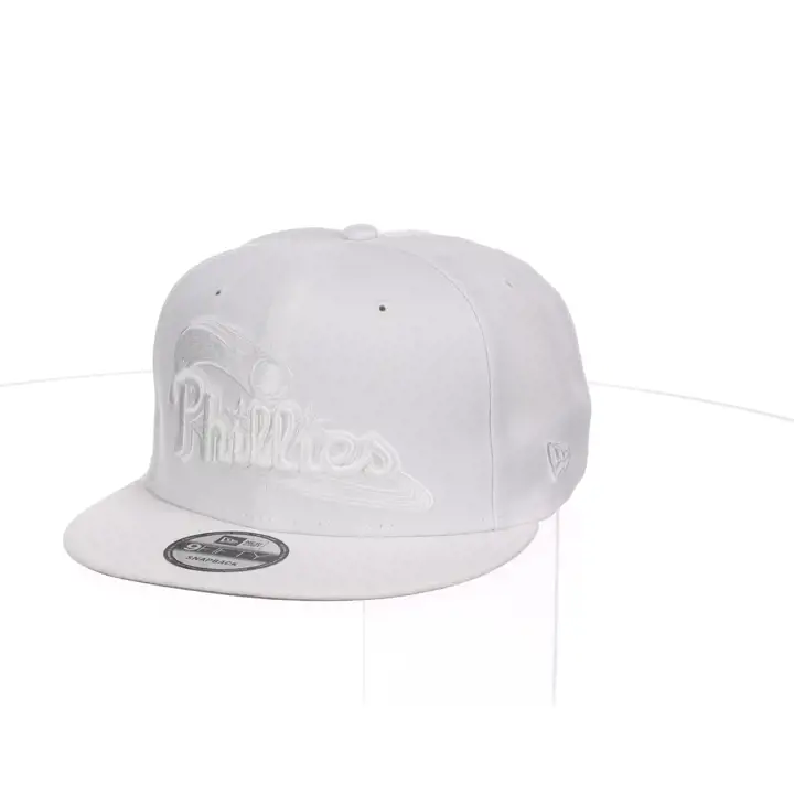 Casquette 9FIFTY Philadelphia Phillies MLB entièrement blanche blc/blc