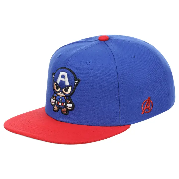 Captain America Yth Character Snapback rbl/red