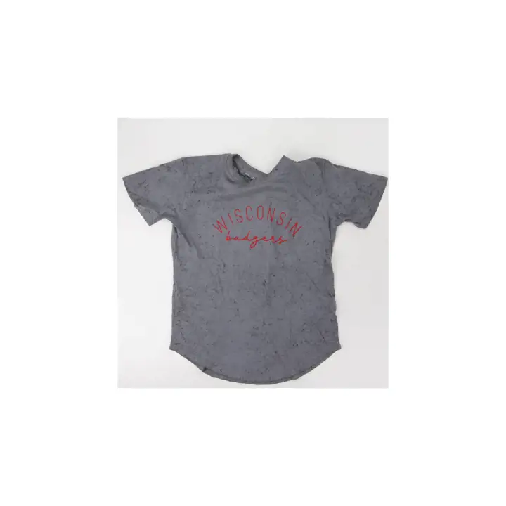 T-shirt délavé NCAA Wisconsin Badgers 23 BLK