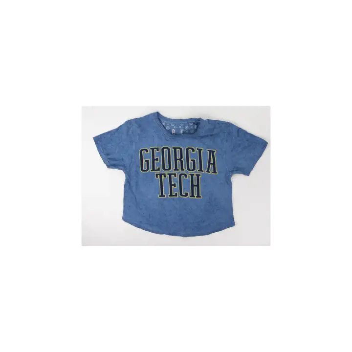 T-shirt court délavé NCAA Georgia Tech Yellow Jackets