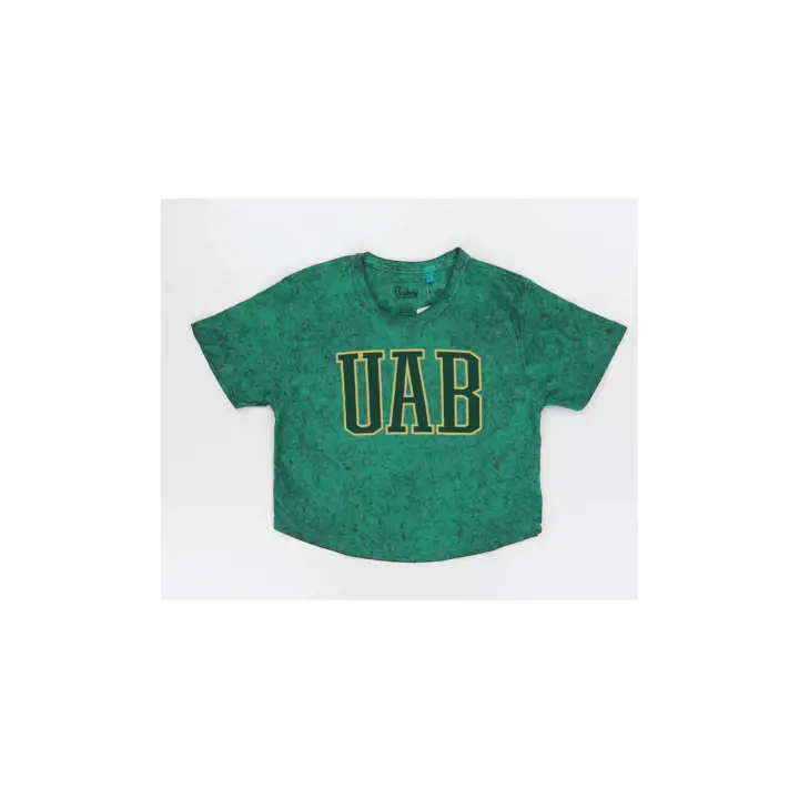 T-shirt crop délavé UAB NCAA 23 GRN