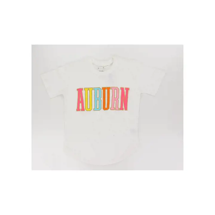 T-shirt brillant "Sunshine" pour femme NCAA Auburn Tigers 23 WHT