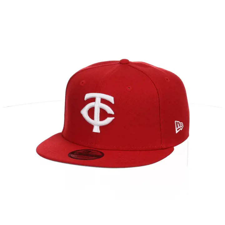 Casquette 9FIFTY des Twins du Minnesota MLB Re-Dub, rouge/blanc