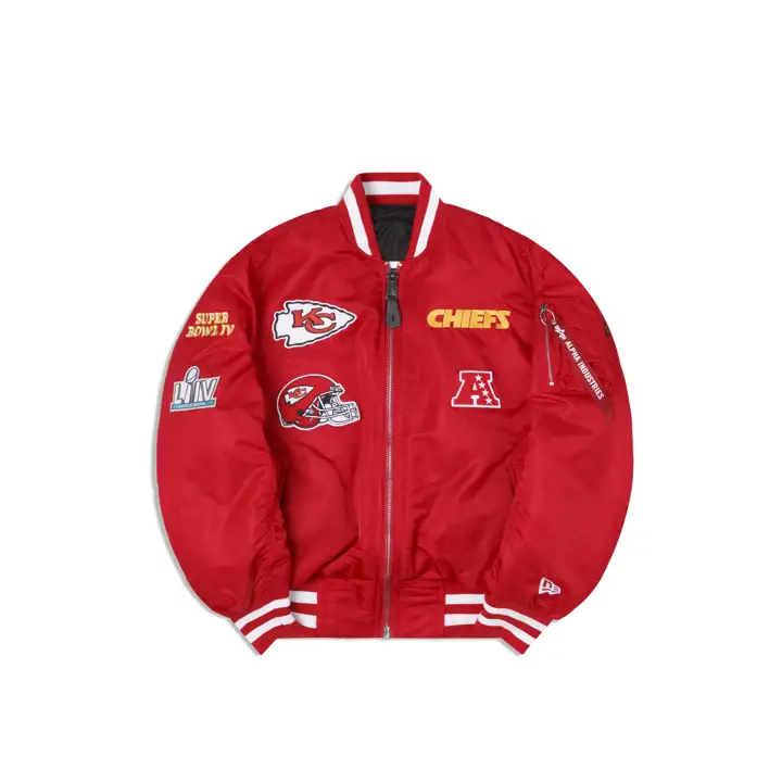 Veste Kansas City Chiefs NFL Alpha Industries pour homme ROUGE