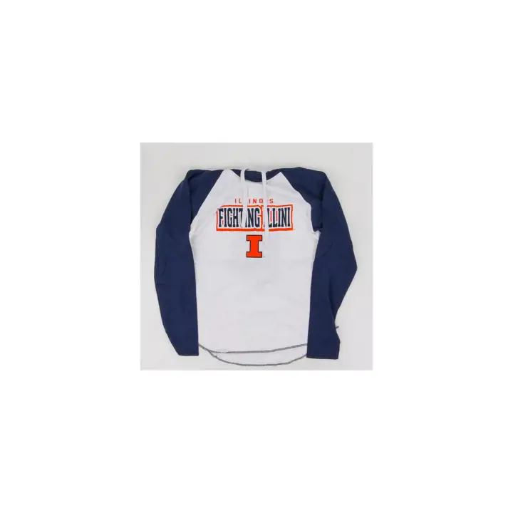 T-Shirt à Capuche et Manches Longues Règles NCAA Fighting Illini 23 Bnc/Na