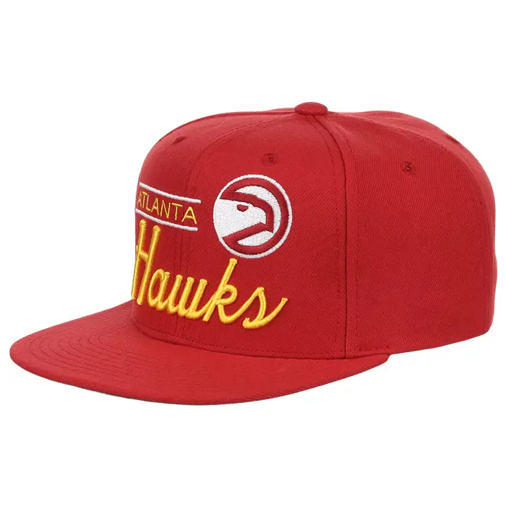 Casquette snapback rétro Lockup NBA Atlanta Hawks rouge/rouge/vert