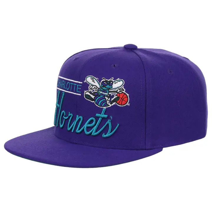Charlotte Hornets NBA Retro Lockup Snapback pur/pur/vrt