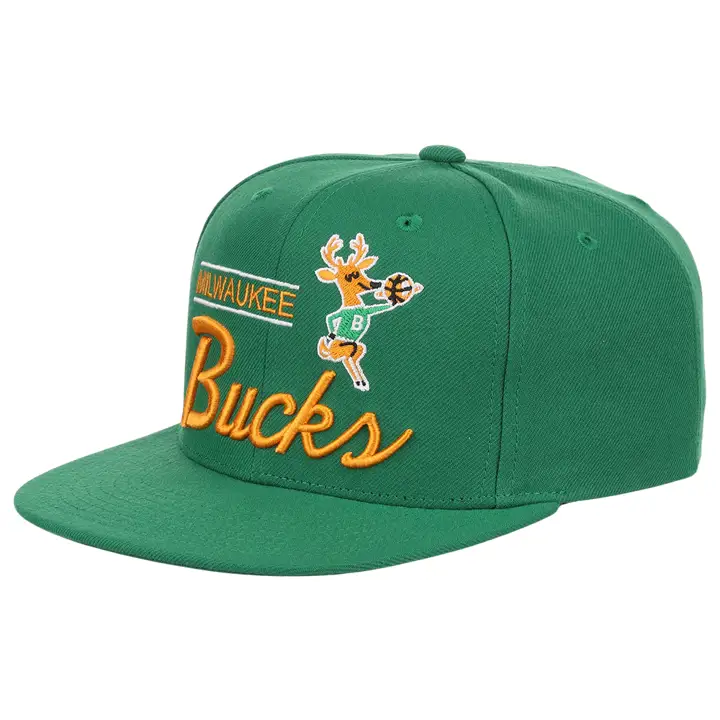 Casquette snapback NBA Milwaukee Bucks Retro Lockup vert/vert/vert