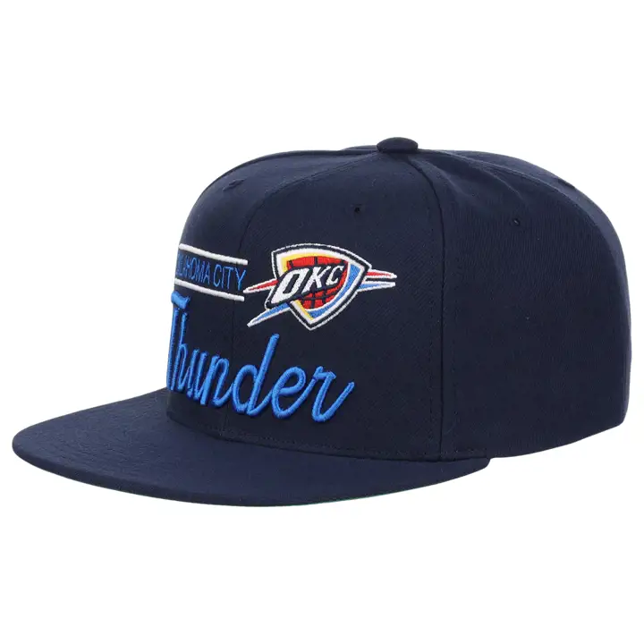 Casquette snapback rétro NBA Oklahoma City Thunder marine/marine/g