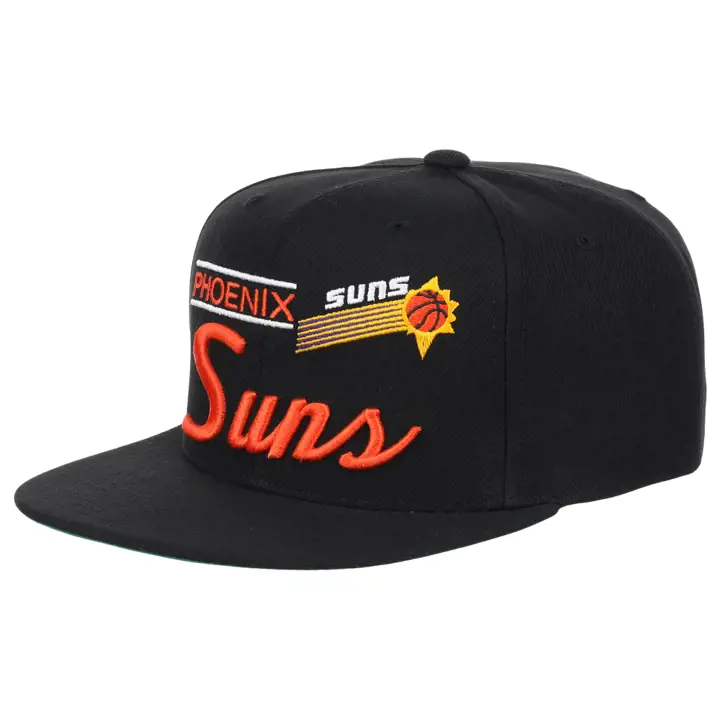 Casquette snapback rétro Phoenix Suns NBA noir/noir/vert