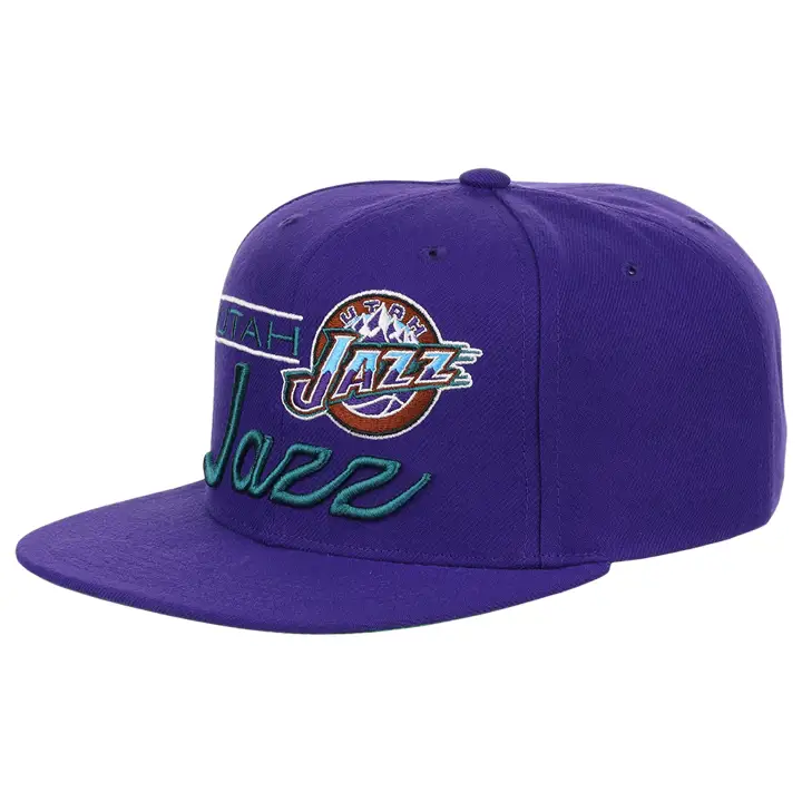 Casquette Snapback Rétro Utah Jazz NBA pur/pur/vert