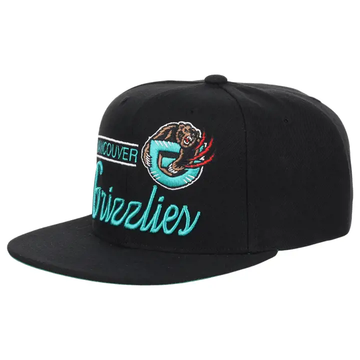 Casquette NBA Rétro Vancouver Grizzlies noire/noire/verte