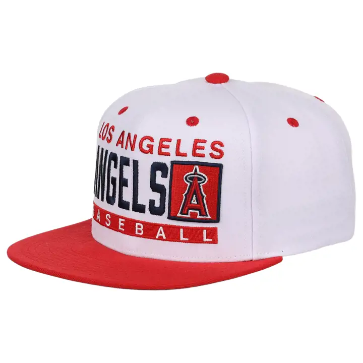 Casquette snapback MLB Box Out des Los Angeles Angels blanc/rouge/bleu marine