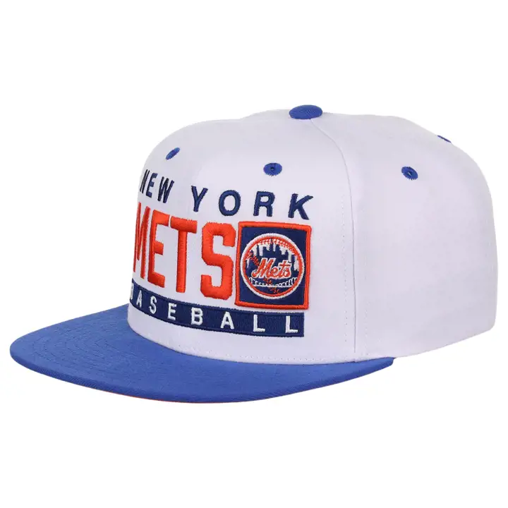 New York Mets MLB Box Out Snapback blc/bleu/ora