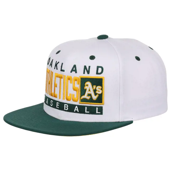 Casquette Snapback Oakland Athletics MLB Box Out blc/vrt/jaune