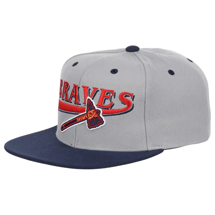 Casquette Snapback MLB Atlanta Braves Double Play gris/marine/gris