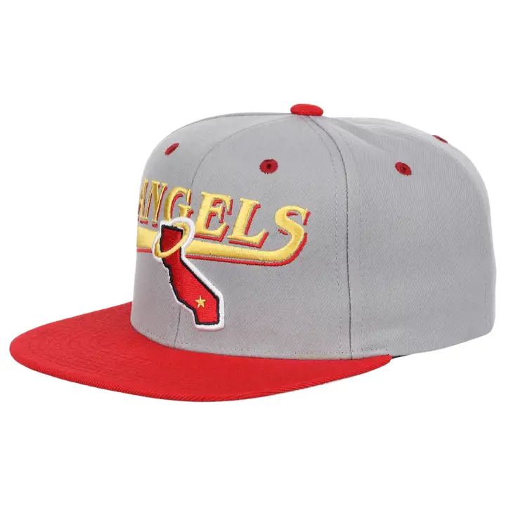Casquette ajustable California Angels MLB Double Play gris/rouge/gris