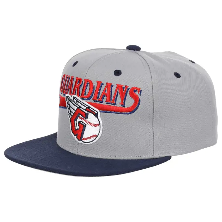 Cleveland Guardians MLB Double Play Snapback  gris/marine/gris