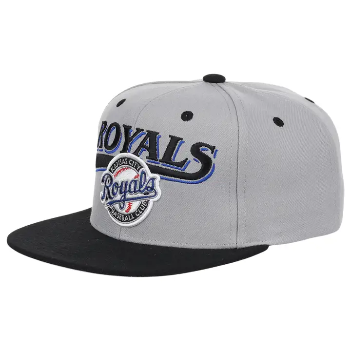 Casquette snapback MLB Double Play des Kansas City Royals gris/noir/gris