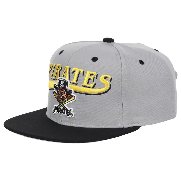 Casquette snapback Double Play MLB des Pirates de Pittsburgh gris/noir/gris