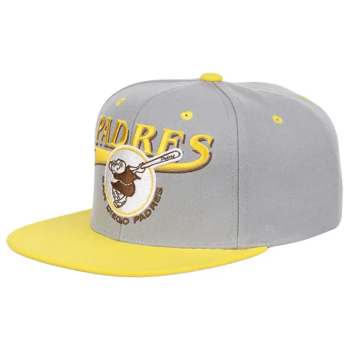 Casquette snapback Double Play MLB des Padres de San Diego gris/jaune/gris