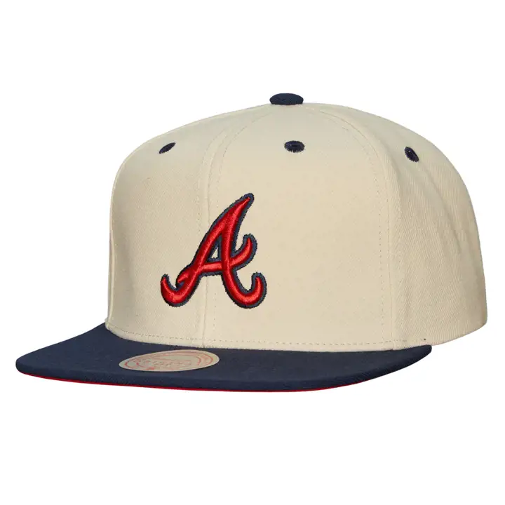 Casquette Snapback MLB Atlanta Braves sans jour de congé ivoire/marine/rouge
