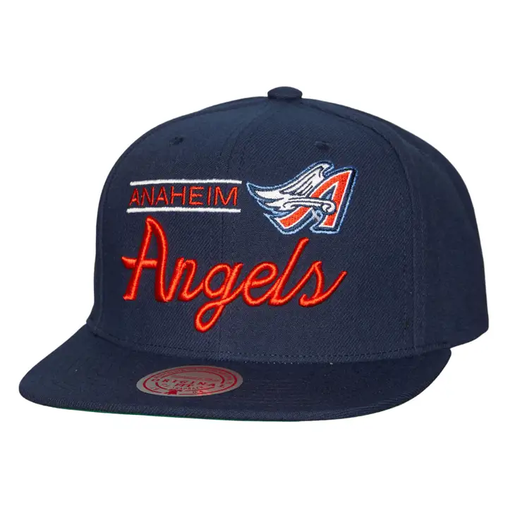 Casquette snapback rétro Anaheim Angels MLB marine/marine/verte