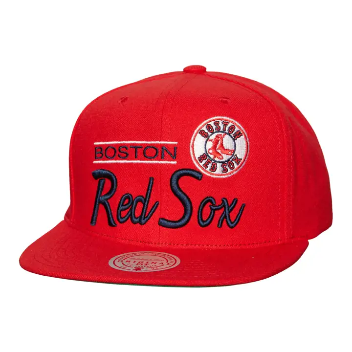 Casquette snapback rétro Boston Red Sox MLB rouge/rouge/vert