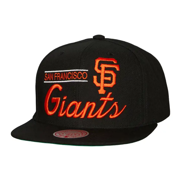 Casquette ajustée rétro MLB San Francisco Giants - noir/noir/vert
