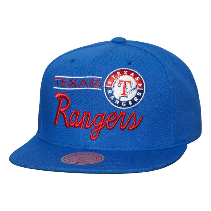 Casquette snapback rétro Texas Rangers MLB bleu/bleu/vert