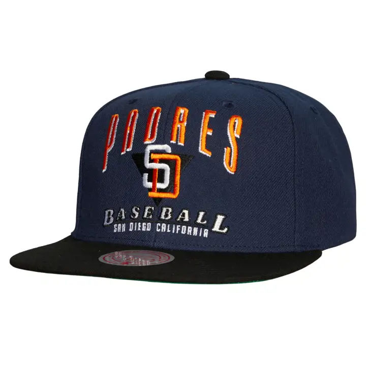 Casquette à visière plate San Diego Padres MLB Rise & Shine bleu/noir/vert