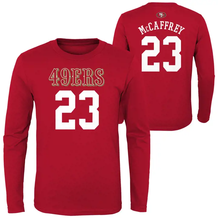 T-shirt à manches longues NFL 49ERS NFL Youth Mainliner N&N Player Christi