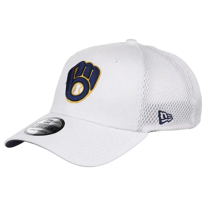 Milwaukee Brewers White Neo TC Logo 39Thirty BLANC