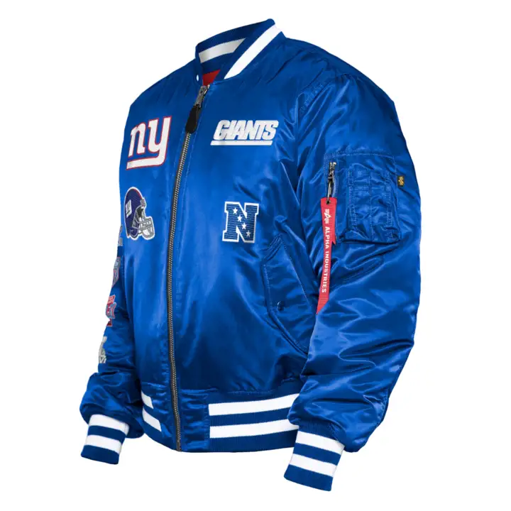 New York Giants Blouson Alpha Industries BLEU