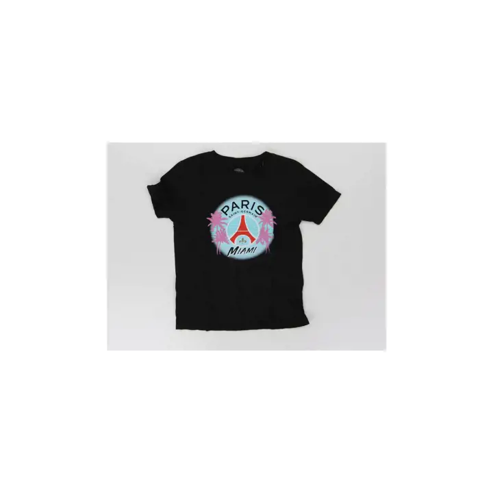 T-shirt PSG Youth Miami Logo Noir