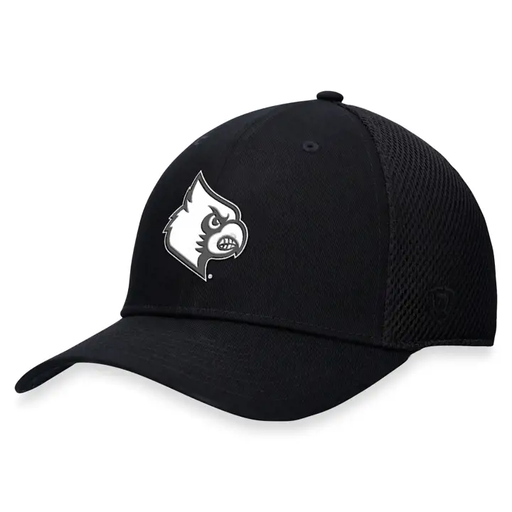 Louisville Cardinals NCAA BW Entretoise en maille stretch noir/blanc
