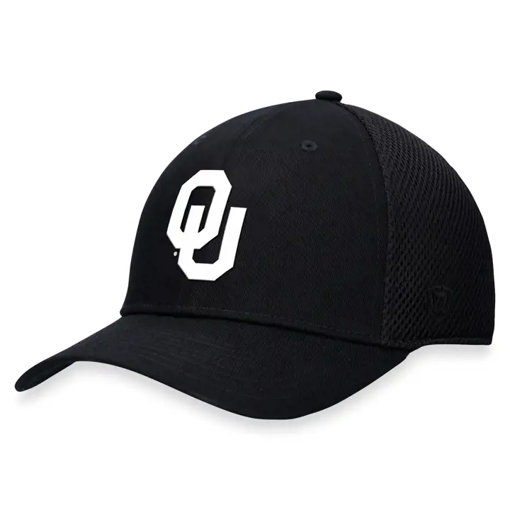 Oklahoma Sooners NCAA BW Maille Spacer extensible noir/blanc