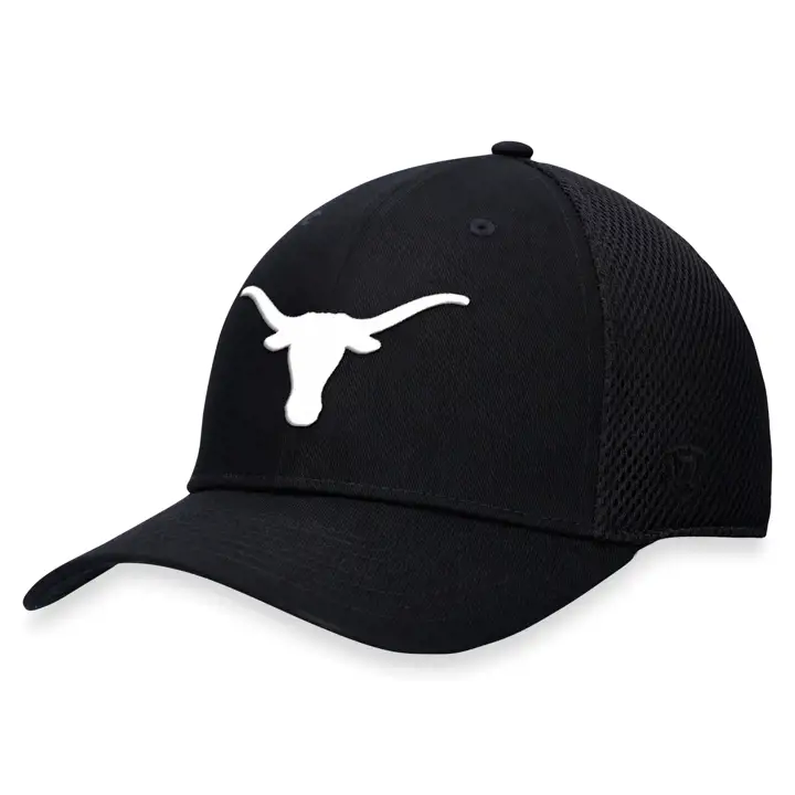 Texas Longhorns NCAA BW Spacer Mesh Stretch noir/blanc