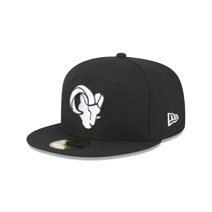LOS ANGELES RAMS NFL AU Blk/Wht Sidepatch 59FIFTY blk