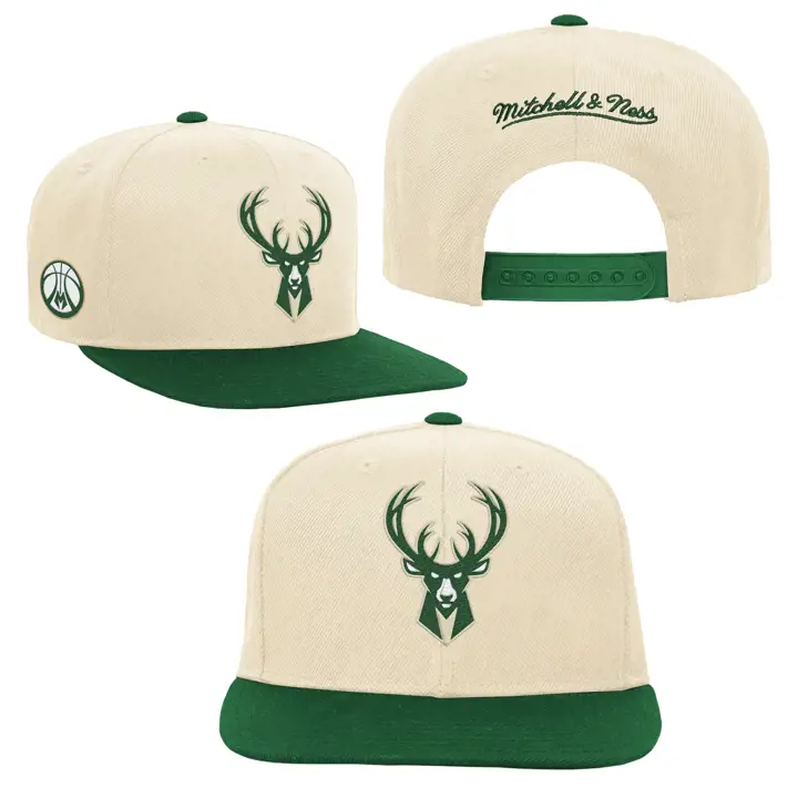 Milwaukee Bucks NBA No Days Off YTH Snapback IVO/GRN/GRY