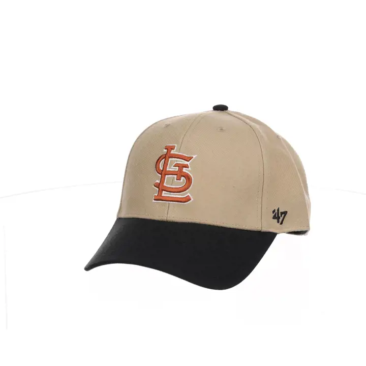 Casquette MVP beige/rouge rouille St. Louis Cardinals MLB à patch latéral