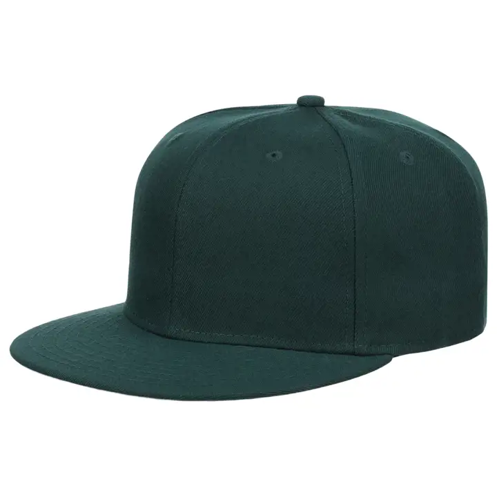 CASQUETTE PLATE BLANCHE CBL DIME VERTE FONCÉE
