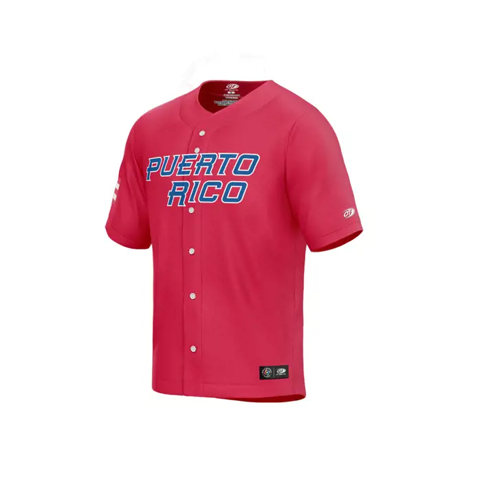 Maillot réplique rouge MLB WBC Porto Rico